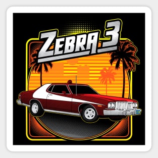 Zebra 3 - Street Machine Magnet